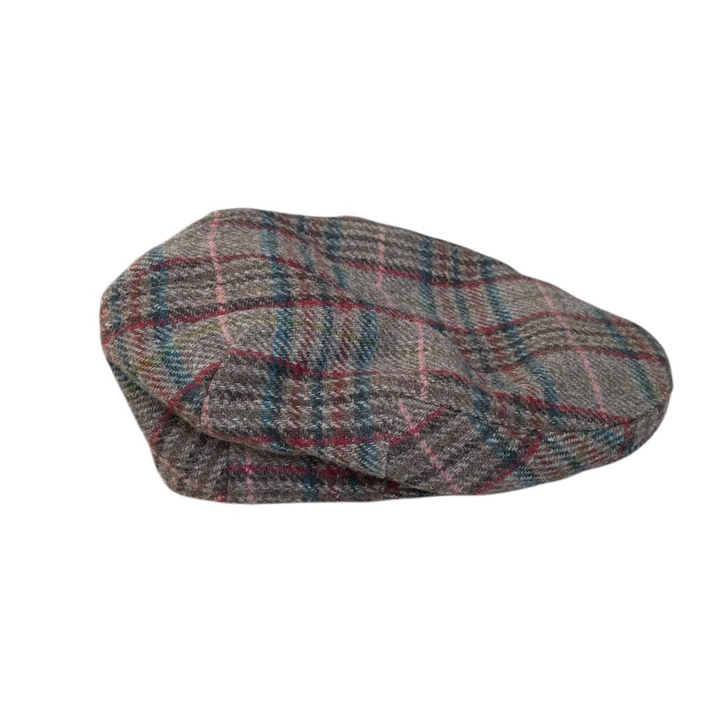 JAMES PRINGLE Vintage Wool Tweed Plaid Hat Flat Cap